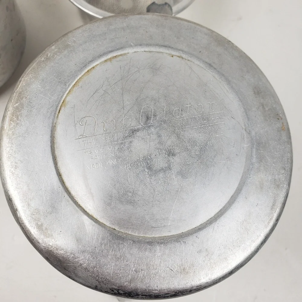 Vintage Drip-O-lator 6 Cup Aluminum Coffee Maker Enterprise Aluminum Co Stovetop